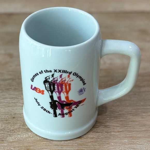 Vintage Torch 1983/1984 LA Olympic Star In Motion Mug - Picture 3 of 7